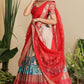 Saloni Banarasi Lehenga Set in Red PC797N