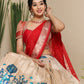 Saloni Banarasi Lehenga Set in Red PC797N