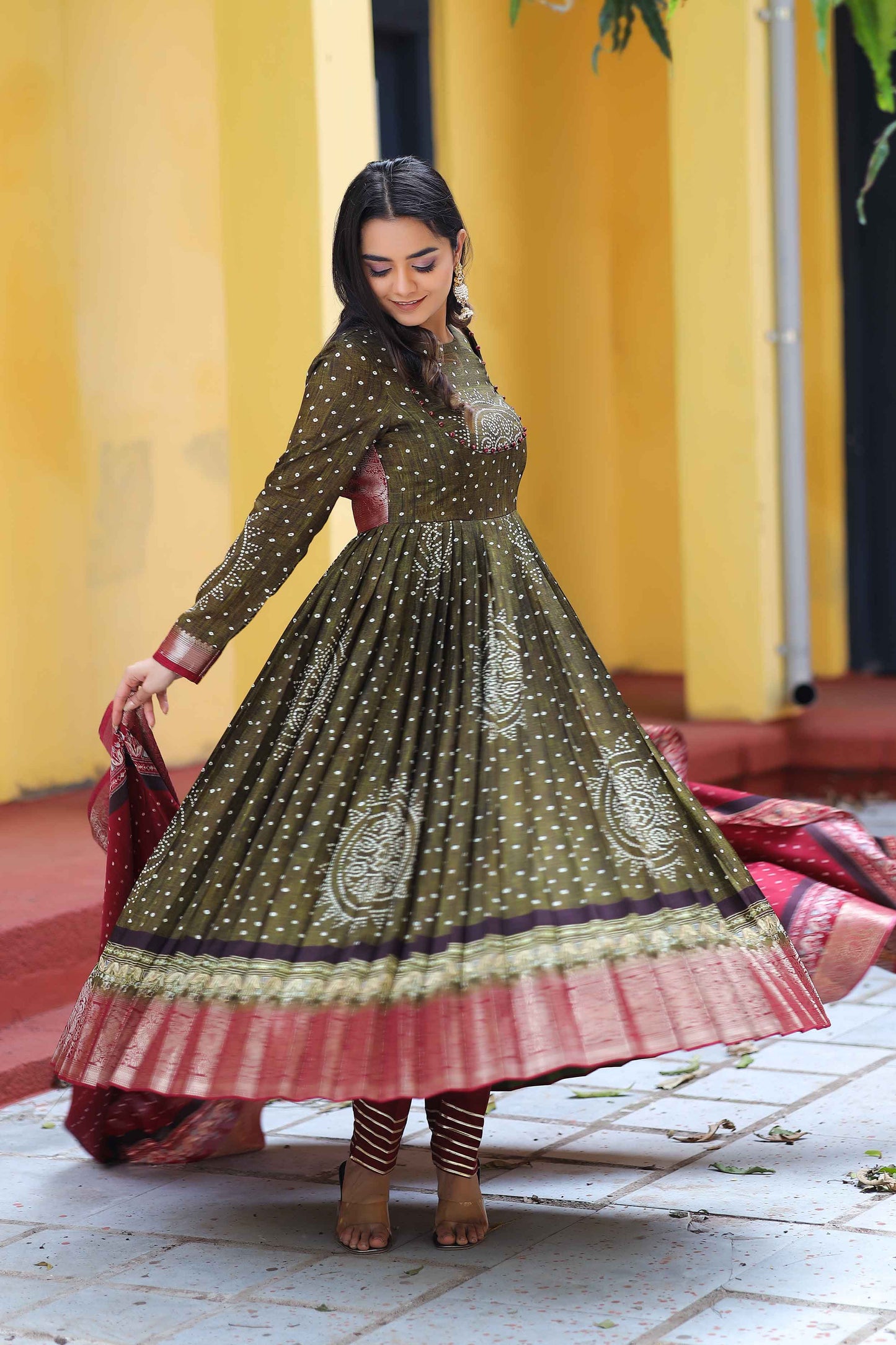 Samridhi Bandhani Anarkali Set PC727