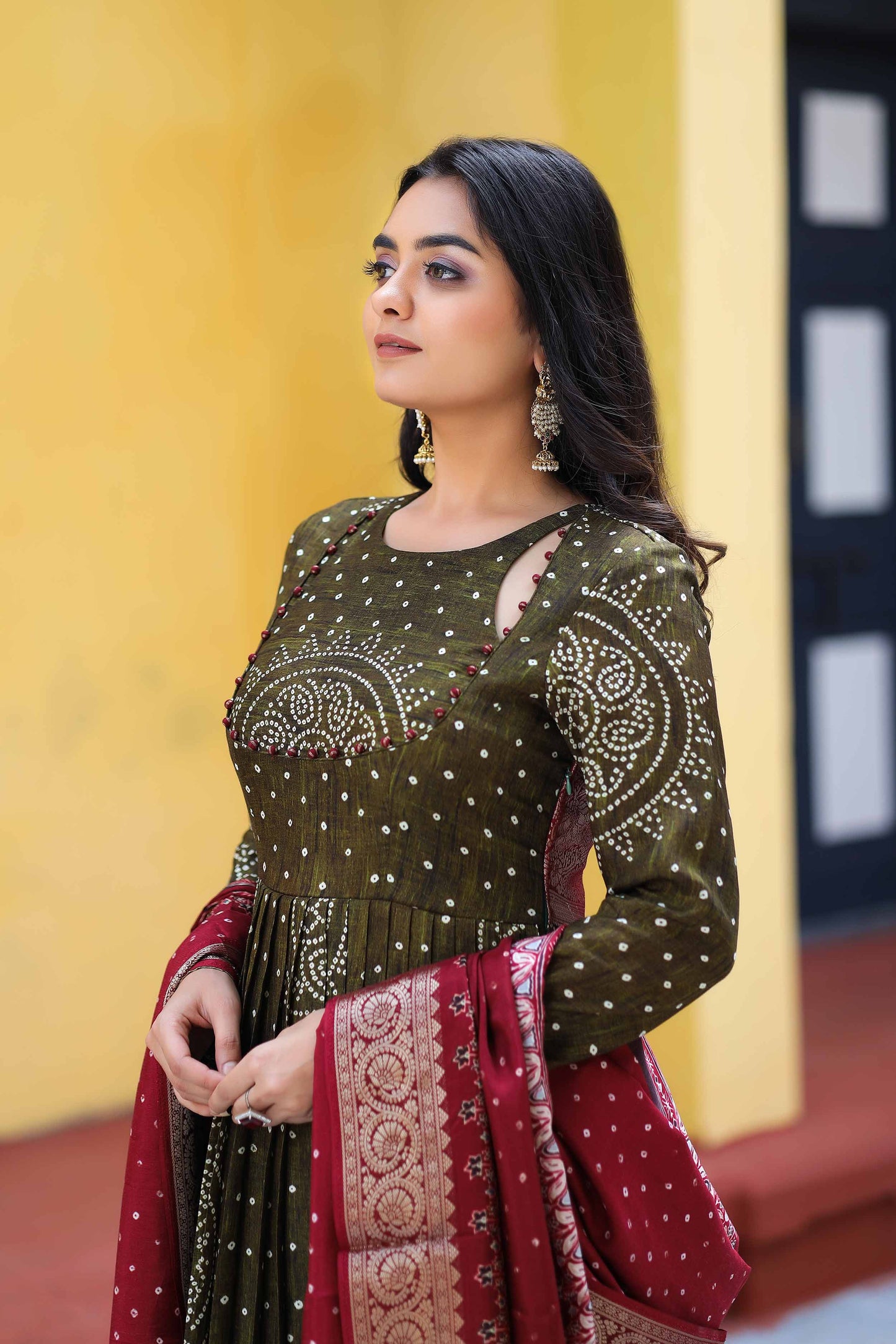 Samridhi Bandhani Anarkali Set PC727