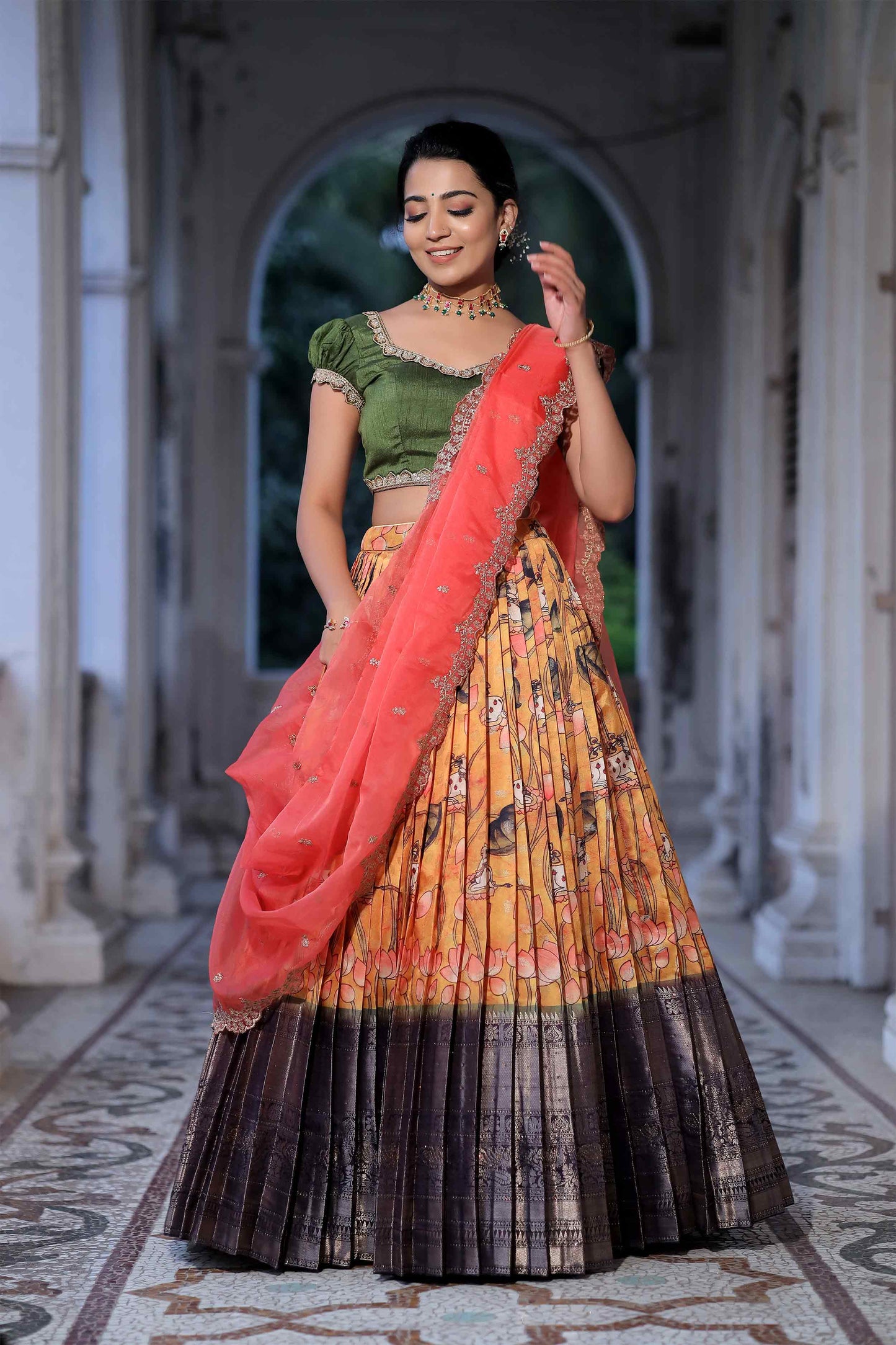 Sarojini Kalamkari Lehenga Set PC780