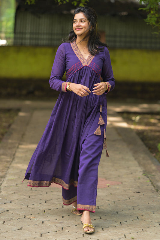 Sharvari Violet Kurta Set PC974N