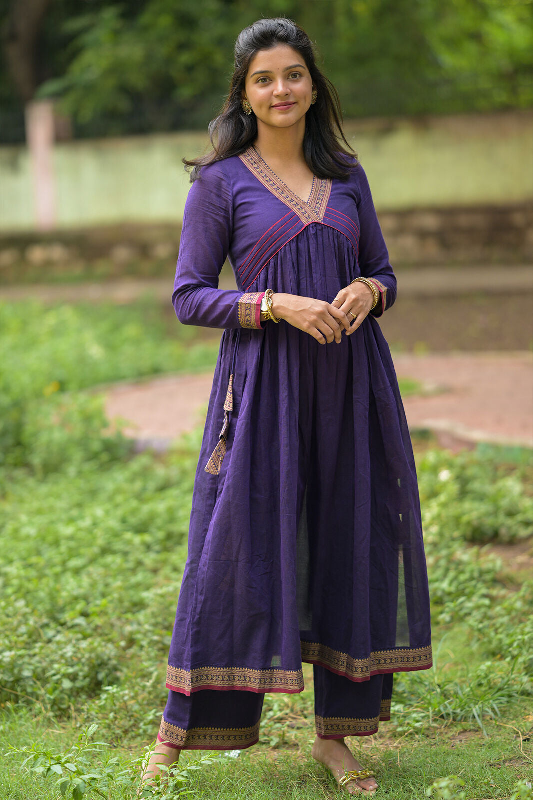 Sharvari Violet Kurta Set PC974N