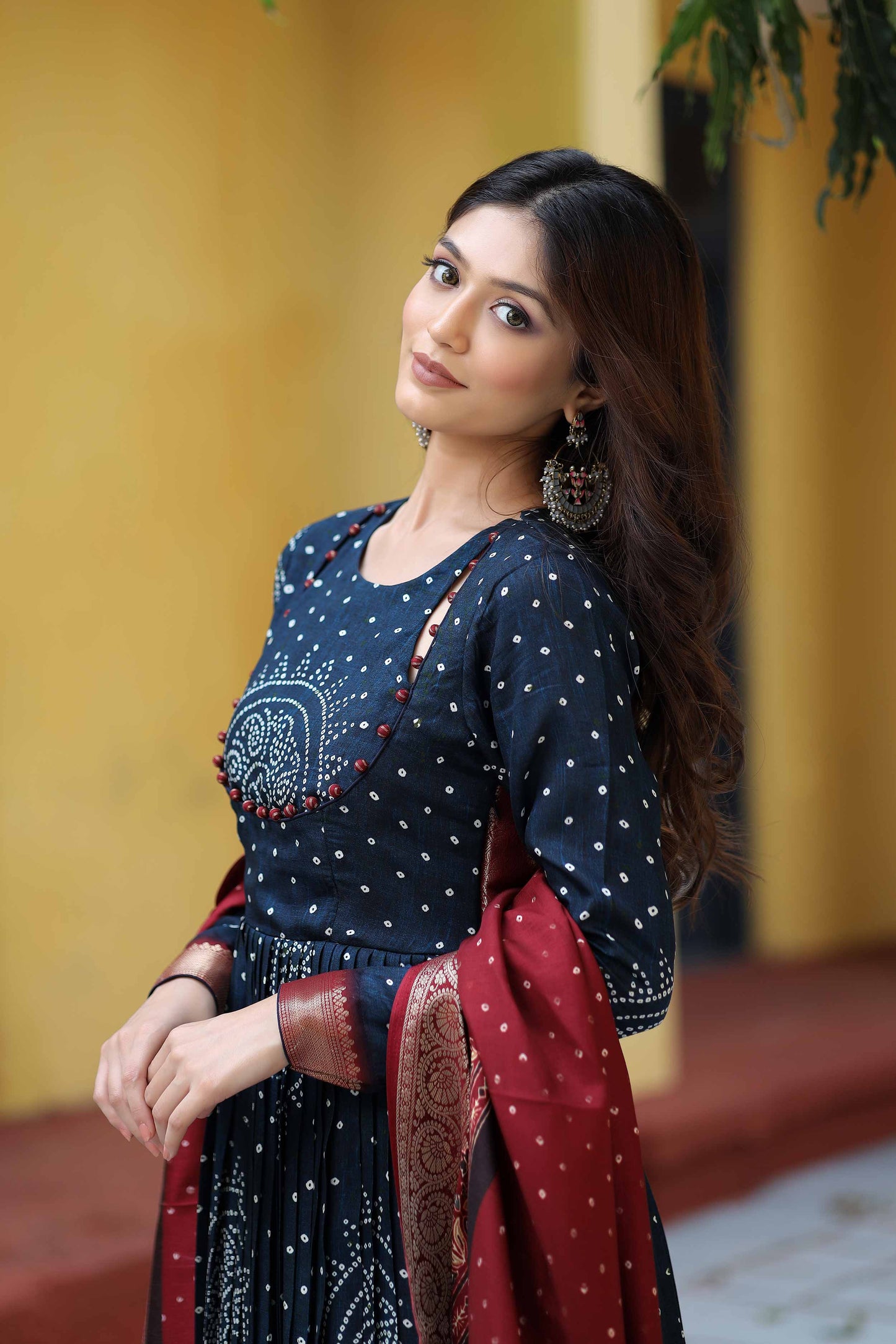 Shayla Bandhani Anarkali PC726