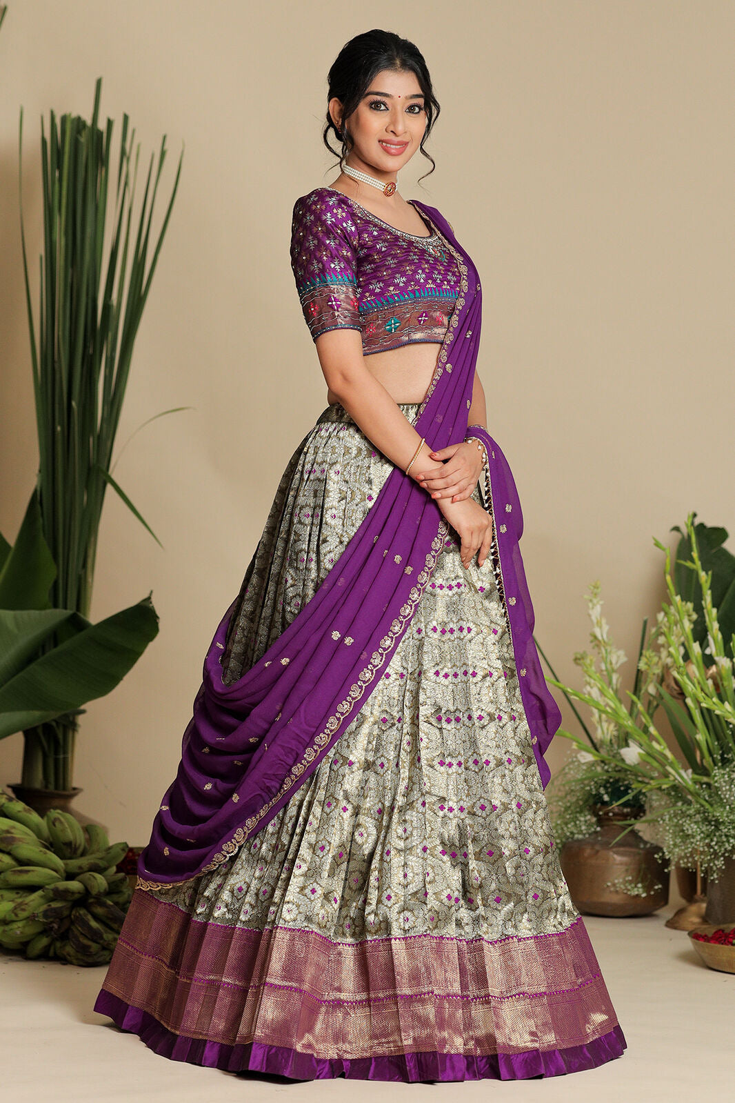 Shreshtha Banarasi Lehenga Set PC836N