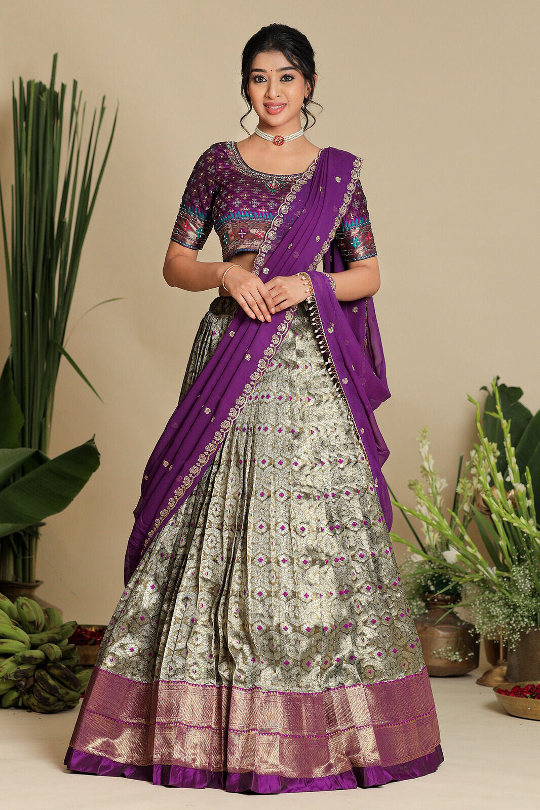 Shreshtha Banarasi Lehenga Set PC836N