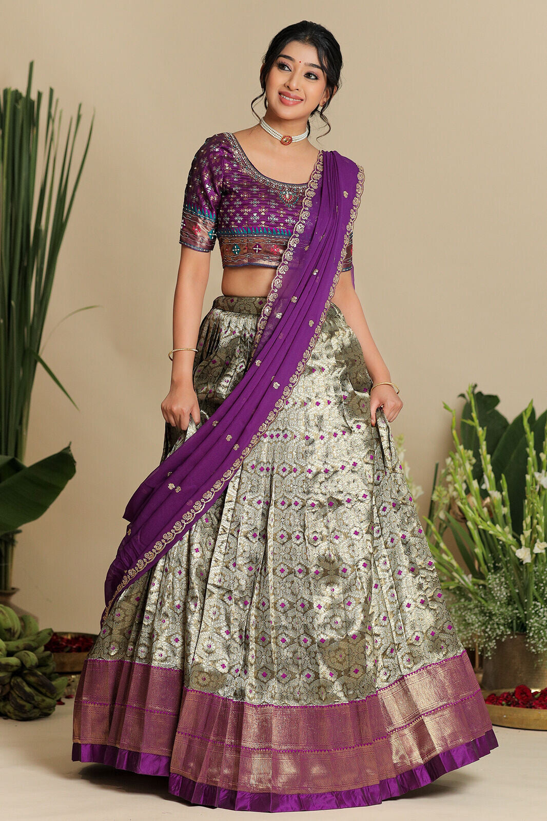 Shreshtha Banarasi Lehenga Set PC836N