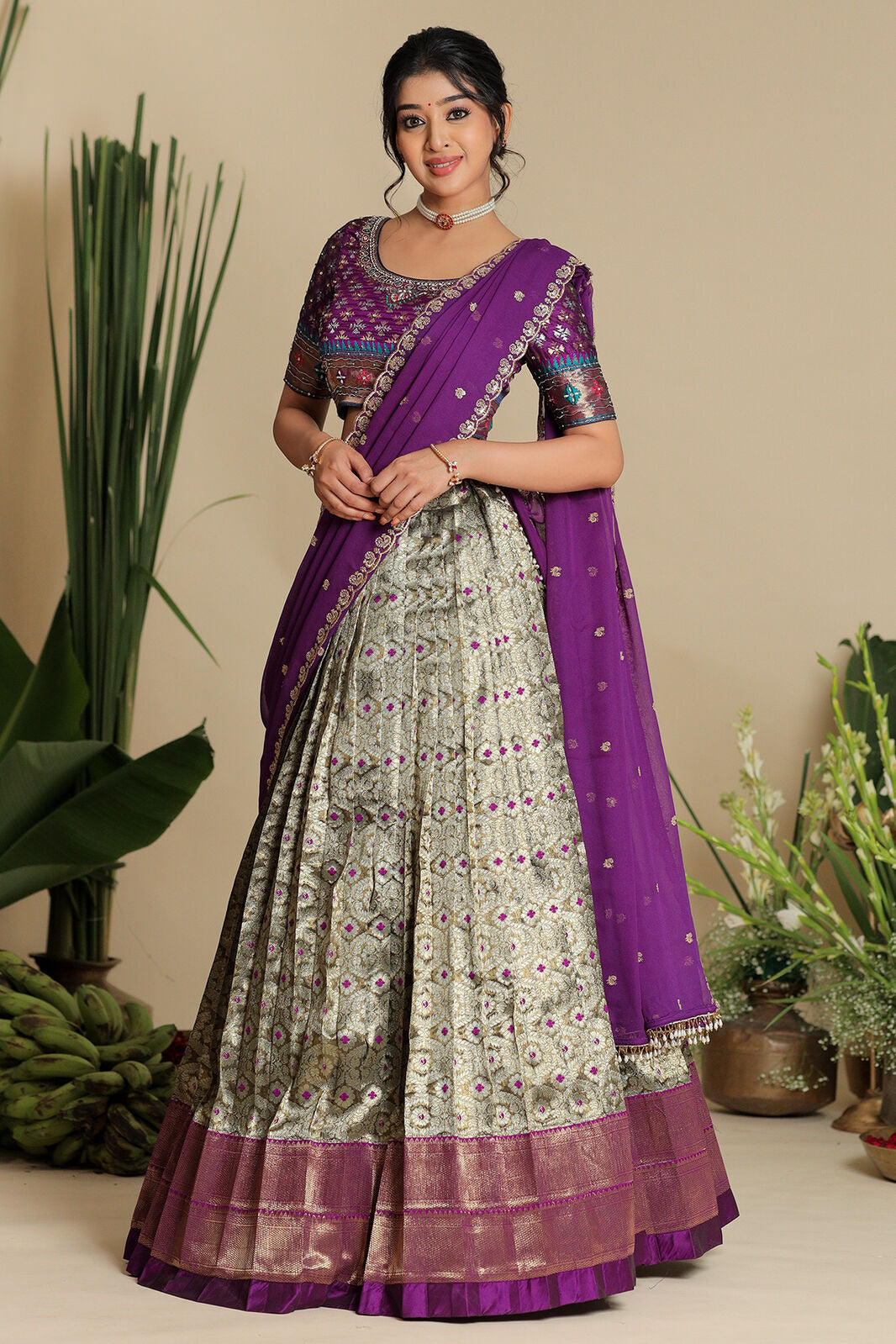 Shreshtha Banarasi Lehenga Set PC836N