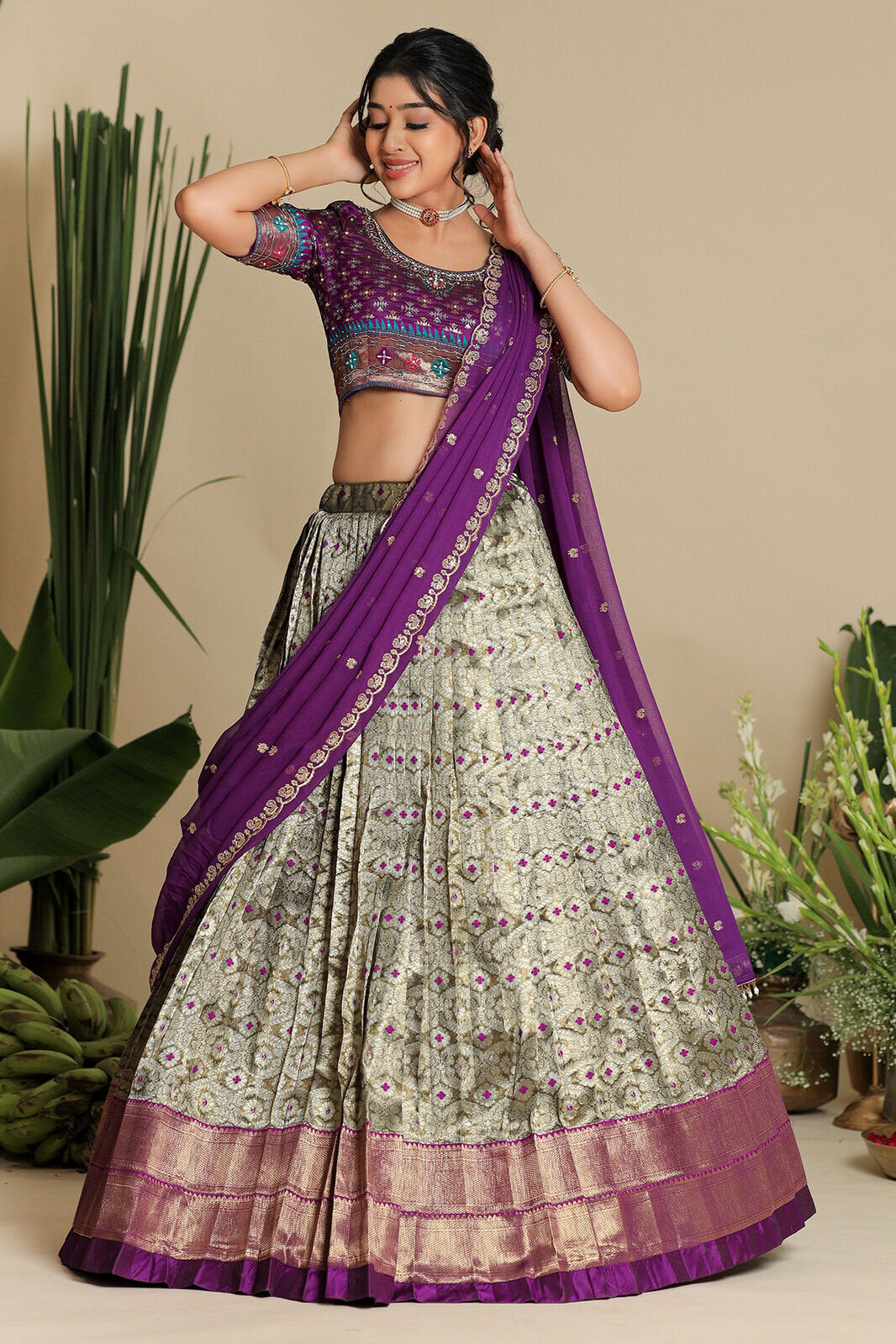 Shreshtha Banarasi Lehenga Set PC836N