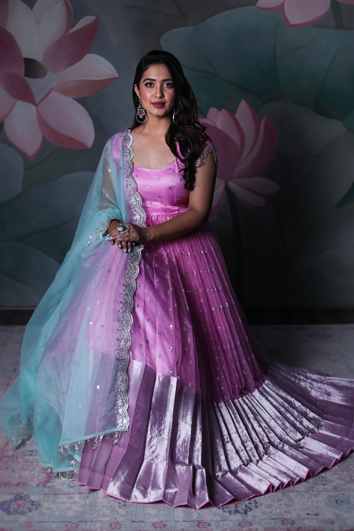 SIDDHI ORGANZA ANARKALI DRESS BK643N