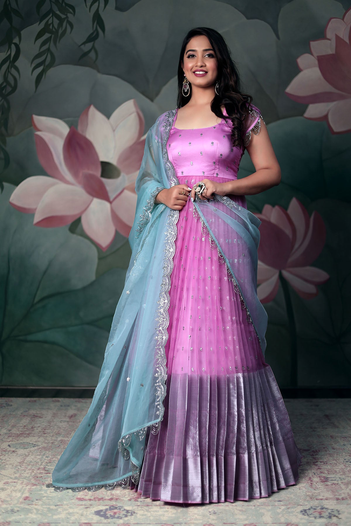 SIDDHI ORGANZA ANARKALI DRESS BK643N