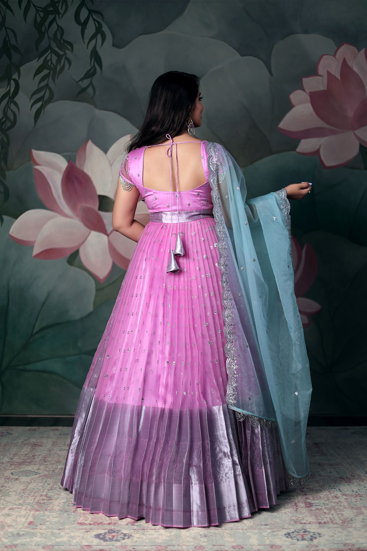 SIDDHI ORGANZA ANARKALI DRESS BK643N