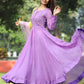 Sofiya Lilac Mirror Anarkali Dress PC742