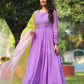 Sofiya Lilac Mirror Anarkali Dress PC742