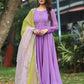 Sofiya Lilac Mirror Anarkali Dress PC742