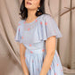 Starfish Summer Midi Dress in Powder Blue PC826