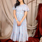 Starfish Summer Midi Dress in Powder Blue PC826