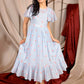 Starfish Summer Midi Dress in Powder Blue PC826