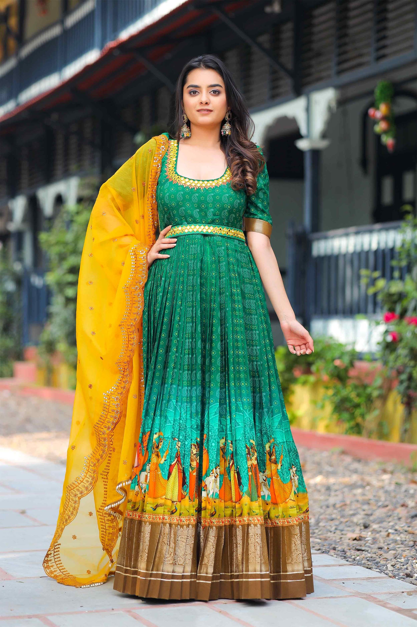 Suman Banarasi Dress BK735N