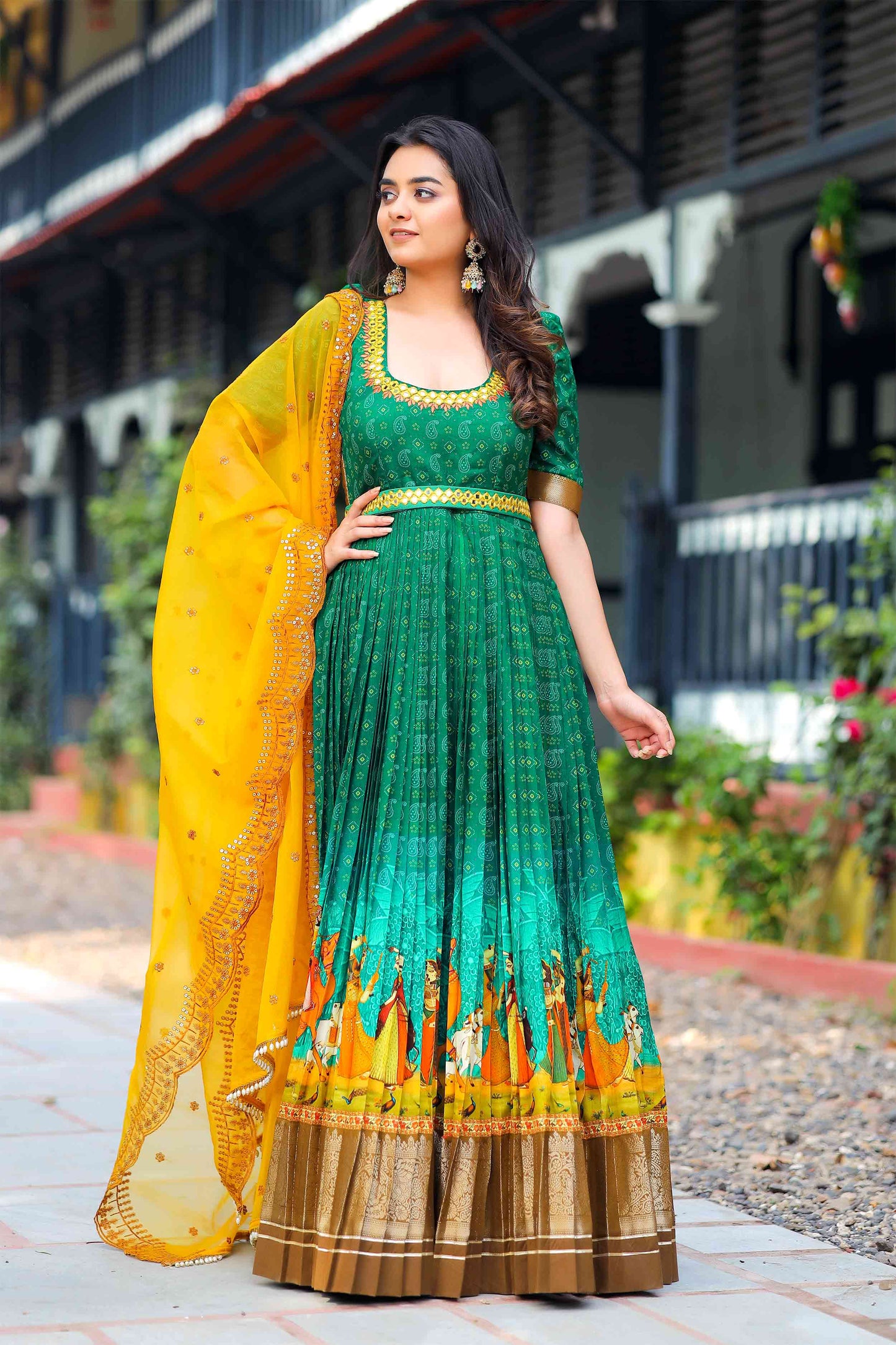 Suman Banarasi Dress BK735N