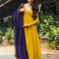 Suryamukhi Yellow Anarkali Set With Pent PC744