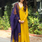 Suryamukhi Yellow Anarkali Set With Pent PC744