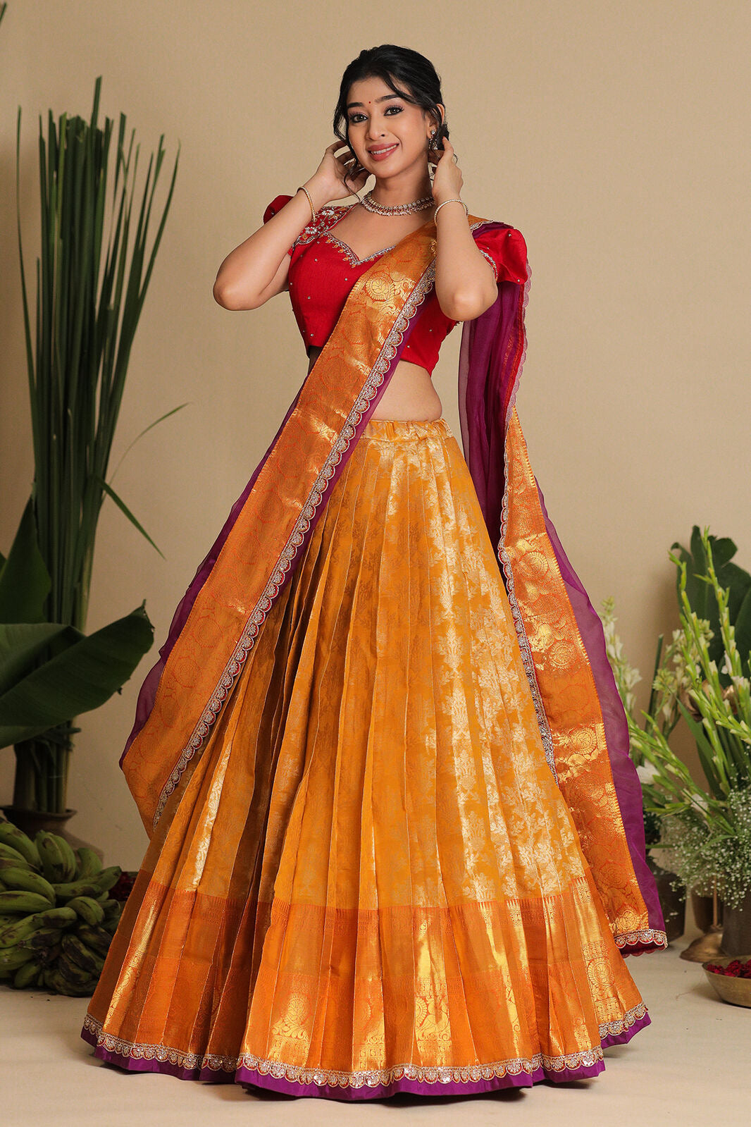 Twisha Banarasi Lehenga Set PC796N