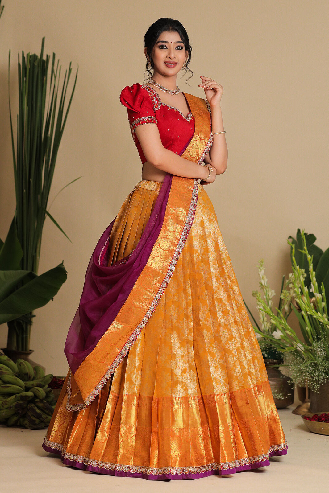 Twisha Banarasi Lehenga Set PC796N