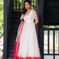 White Majesty Anarkali Dress  BK714N