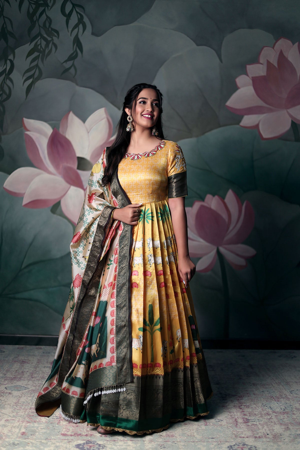 BHAGIRATHI BANARASI ANARKALI DRESS BK638N