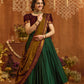 Devara Handloom Lehenga Set in Green  PC1029N