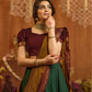 Devara Handloom Lehenga Set in Green  PC1029N