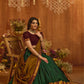 Devara Handloom Lehenga Set in Green  PC1029N