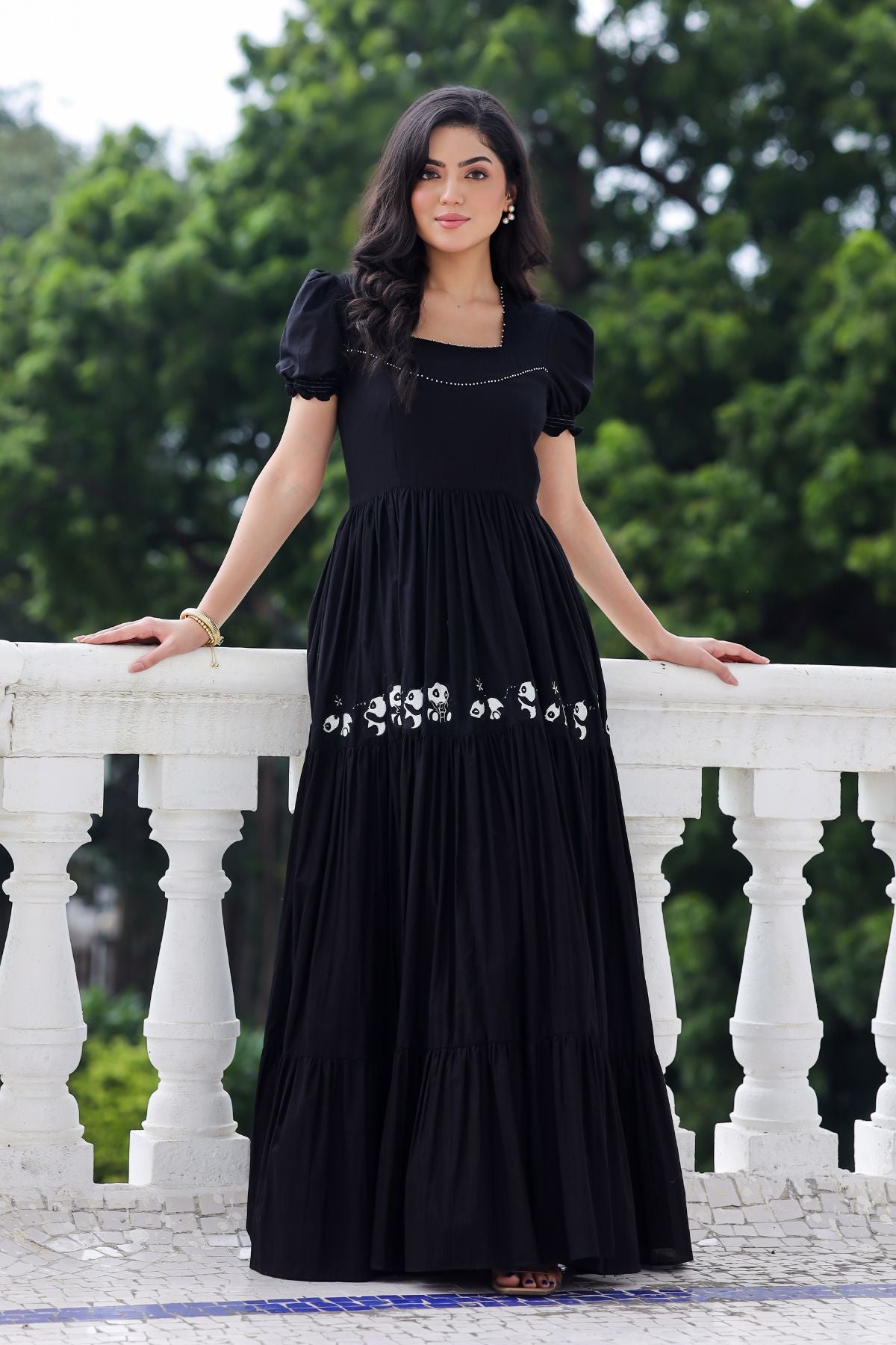 Midnight Black Long Frock PC905N