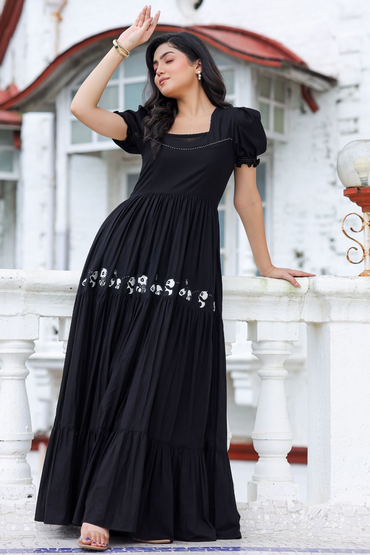 Midnight Black Long Frock PC905N