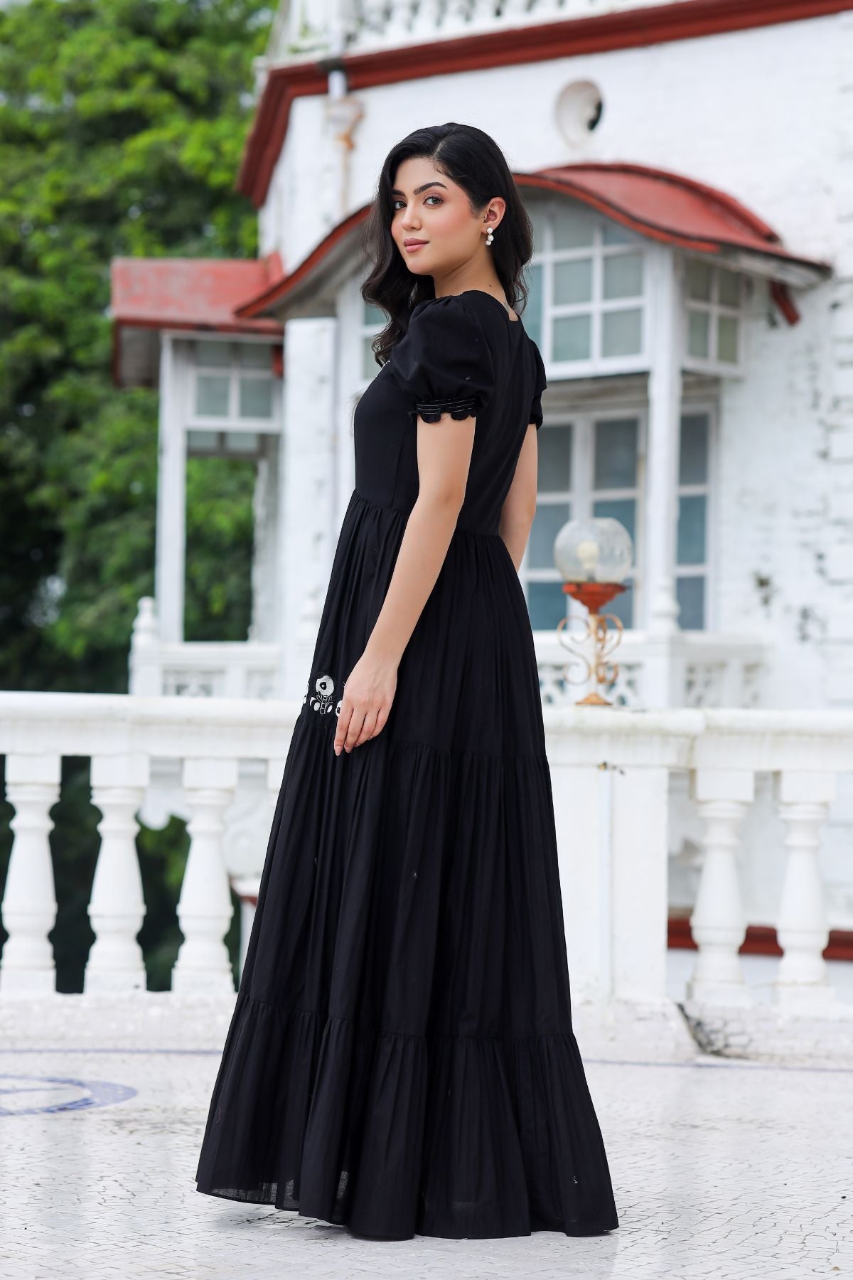 Midnight Black Long Frock PC905N