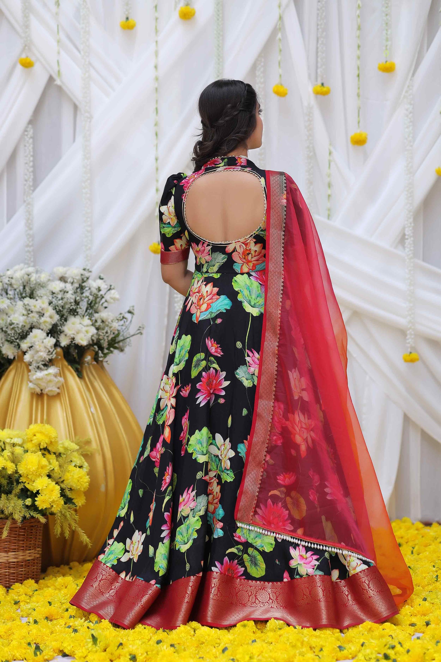 Neera Banarasi Long Dress PC772