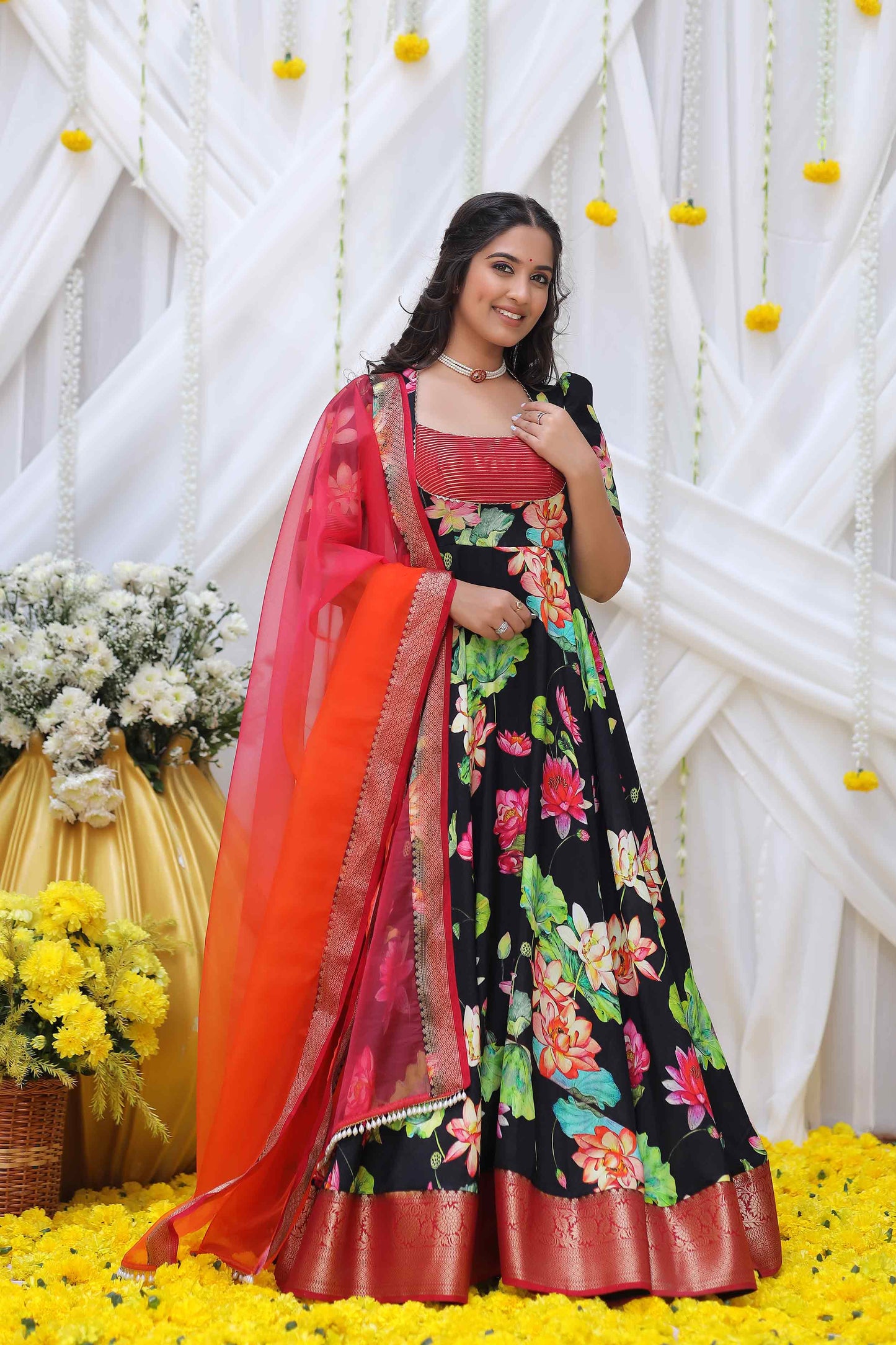 Neera Banarasi Long Dress PC772