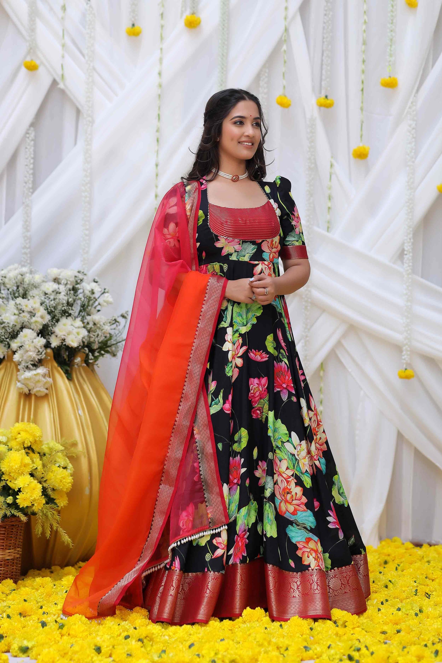 Neera Banarasi Long Dress PC772