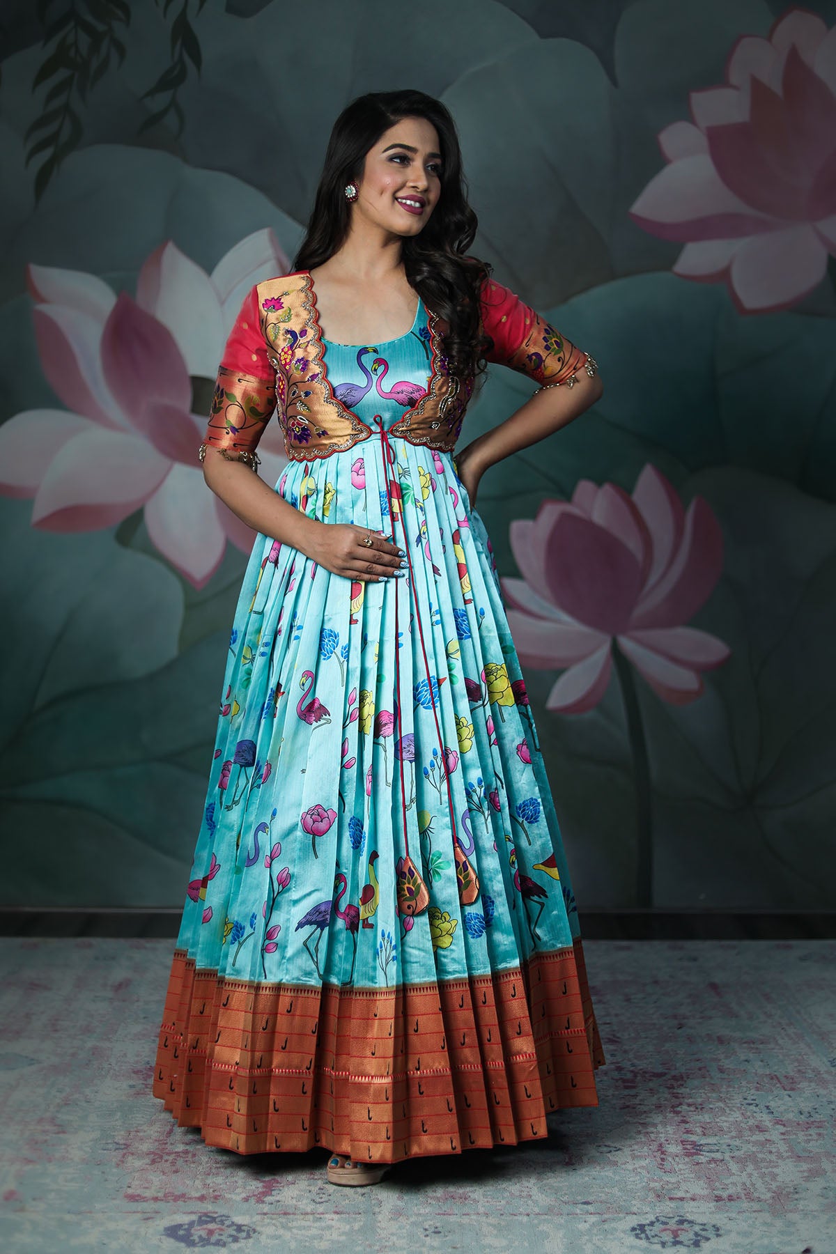 NITYA SUDHA JACKET DRESS BK641N