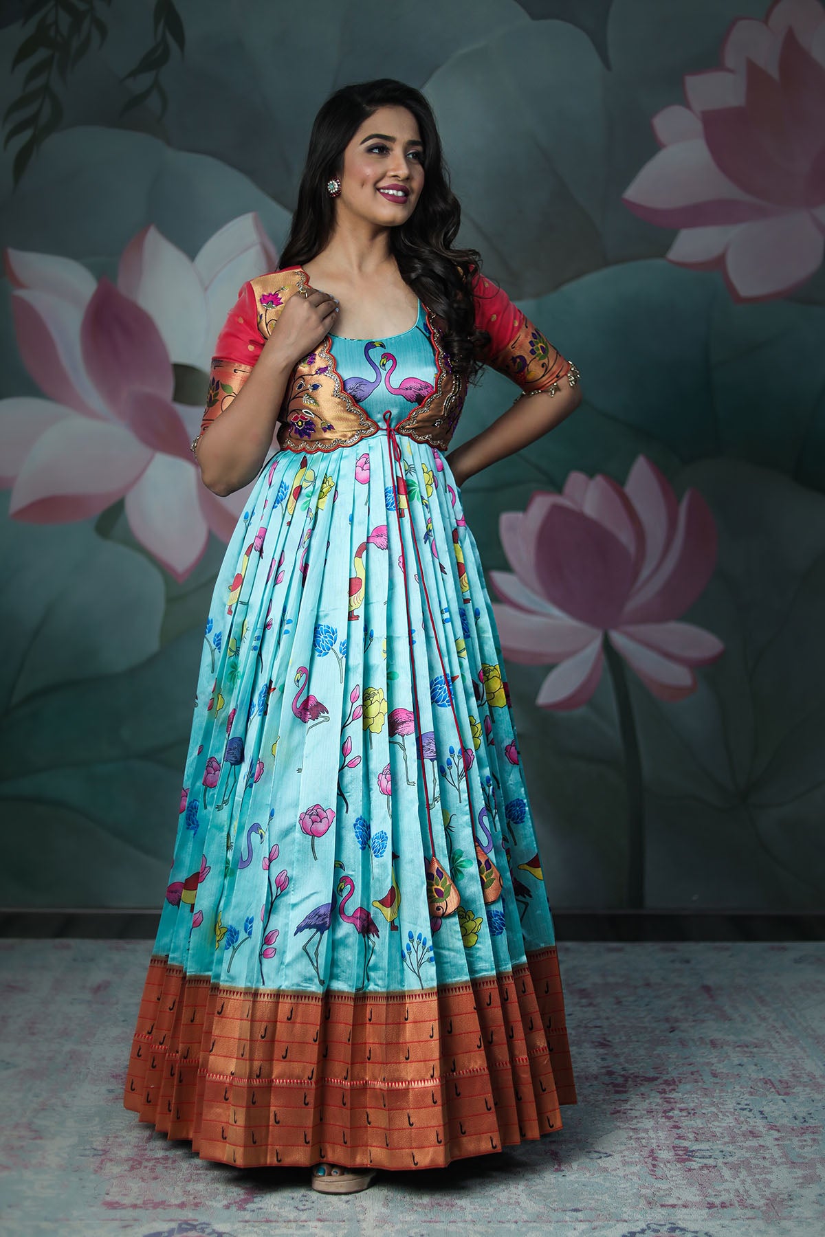 NITYA SUDHA JACKET DRESS BK641N