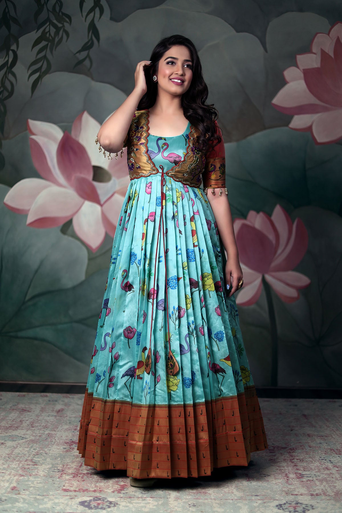 NITYA SUDHA JACKET DRESS BK641N