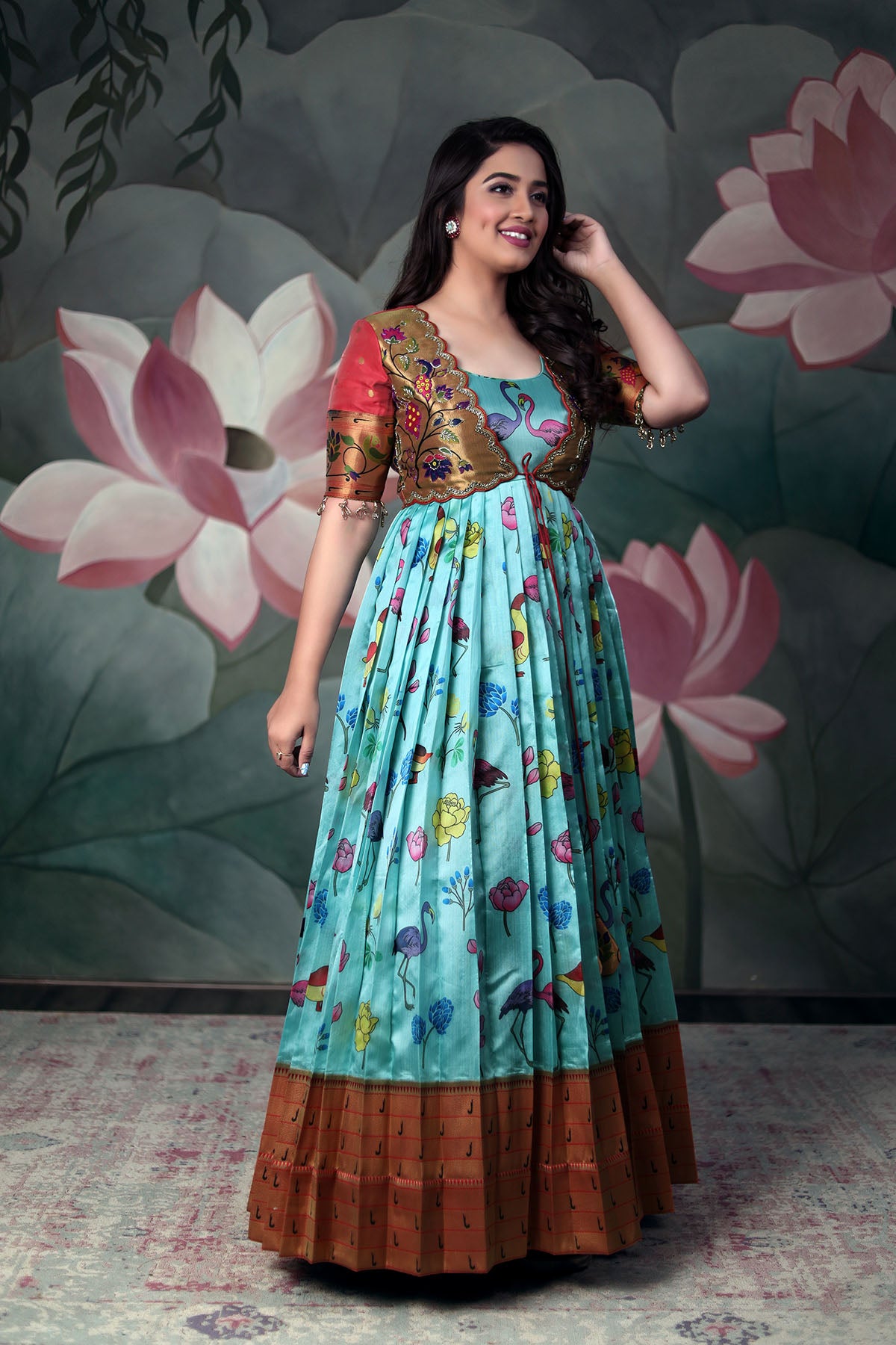 NITYA SUDHA JACKET DRESS BK641N