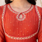 Rust orange sequence suit