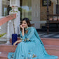 Brush painted  mul cotton suit