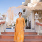 Pastel orange suit
