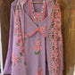 Lavender mirror work 3pc suit