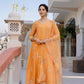 Pastel orange suit