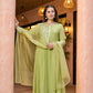 Mint Mirage Chanderi Suit Set