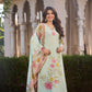 Mint Blossom Chanderi Suit Set